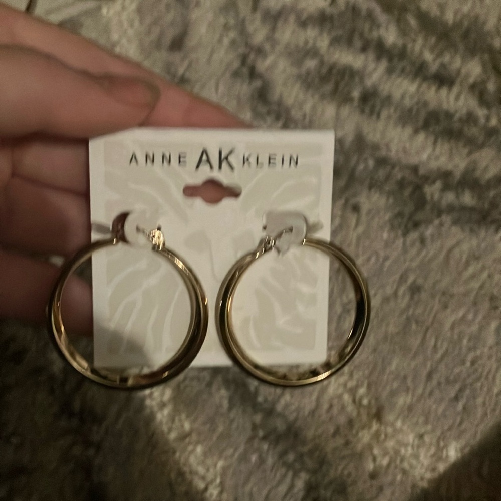 Anne Klein Gold Hoop Earrings